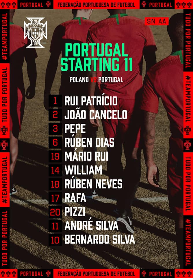 Tak wygląda XI Portugalii na mecz z Polską!